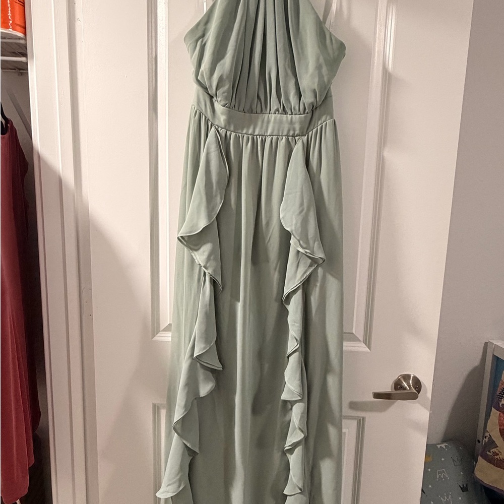 Birdy Grey Strapless Sage Green Dress